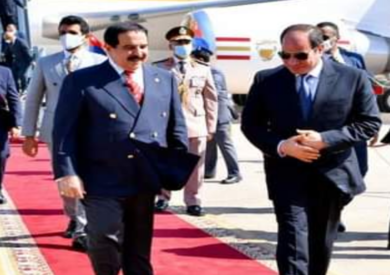 السيسي يؤكد حرص مصر على الاستمرار في تعزيز التعاون الثنائي مع البحرين